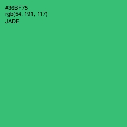 #36BF75 - Jade Color Image