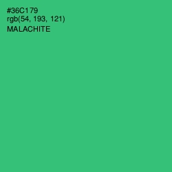 #36C179 - Malachite Color Image