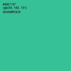 #36C197 - Shamrock Color Image