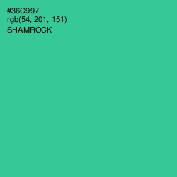 #36C997 - Shamrock Color Image