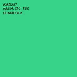 #36D287 - Shamrock Color Image