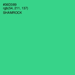 #36D389 - Shamrock Color Image