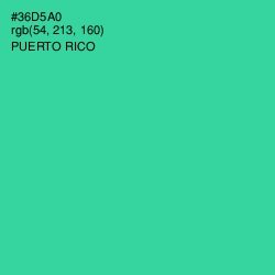 #36D5A0 - Puerto Rico Color Image