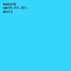 #36D6FB - Turquoise Color Image