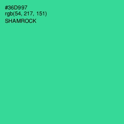 #36D997 - Shamrock Color Image