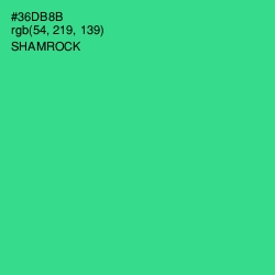 #36DB8B - Shamrock Color Image