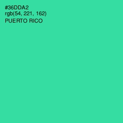 #36DDA2 - Puerto Rico Color Image