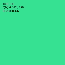 #36E192 - Shamrock Color Image