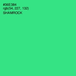 #36E384 - Shamrock Color Image