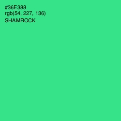 #36E388 - Shamrock Color Image