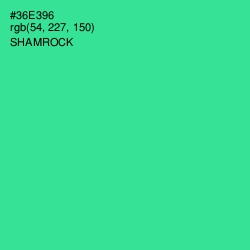 #36E396 - Shamrock Color Image