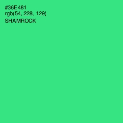 #36E481 - Shamrock Color Image