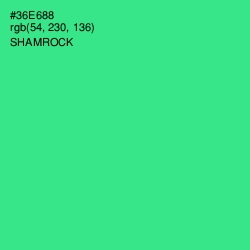 #36E688 - Shamrock Color Image