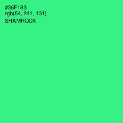 #36F183 - Shamrock Color Image