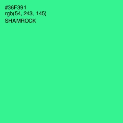 #36F391 - Shamrock Color Image