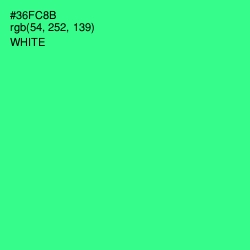 #36FC8B - Shamrock Color Image