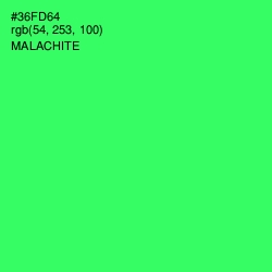 #36FD64 - Malachite Color Image