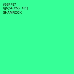 #36FF97 - Shamrock Color Image