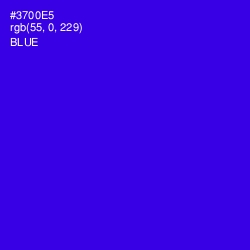 #3700E5 - Blue Color Image