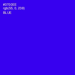 #3700EE - Blue Color Image