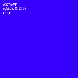 #3700FD - Blue Color Image