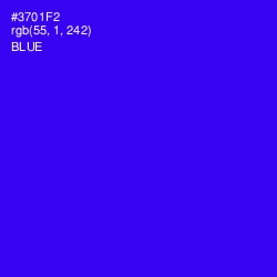 #3701F2 - Blue Color Image