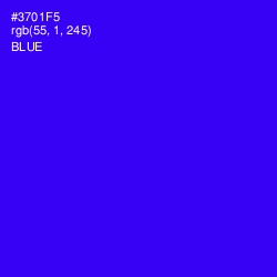 #3701F5 - Blue Color Image