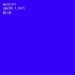 #3701F7 - Blue Color Image