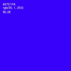 #3701FA - Blue Color Image