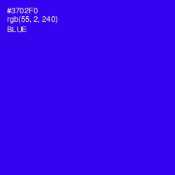 #3702F0 - Blue Color Image