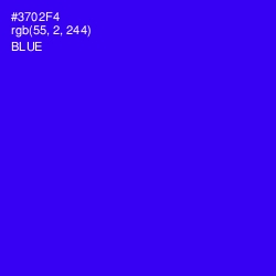 #3702F4 - Blue Color Image