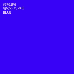 #3702F6 - Blue Color Image