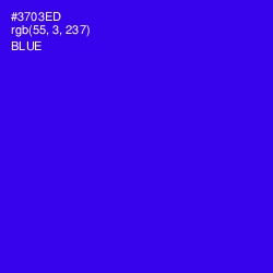 #3703ED - Blue Color Image