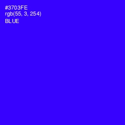 #3703FE - Blue Color Image