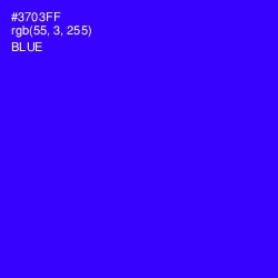 #3703FF - Blue Color Image