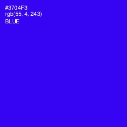 #3704F3 - Blue Color Image