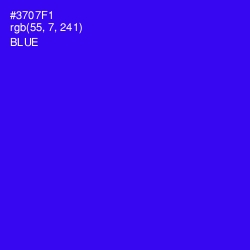 #3707F1 - Blue Color Image