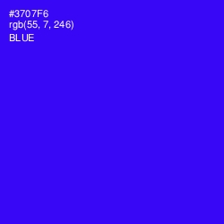 #3707F6 - Blue Color Image