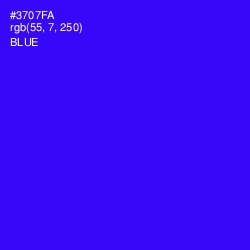 #3707FA - Blue Color Image