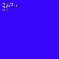 #3707FB - Blue Color Image