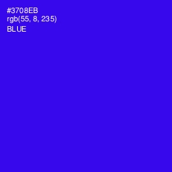 #3708EB - Blue Color Image