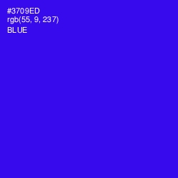 #3709ED - Blue Color Image