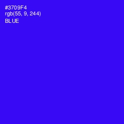 #3709F4 - Blue Color Image