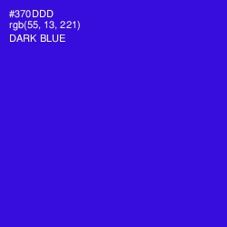 #370DDD - Dark Blue Color Image