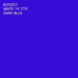 #370ED7 - Dark Blue Color Image