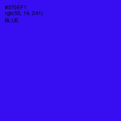 #370EF1 - Blue Color Image