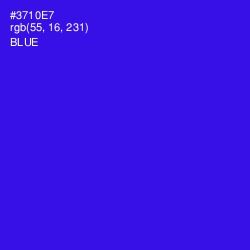 #3710E7 - Blue Color Image