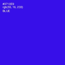 #3710E9 - Blue Color Image