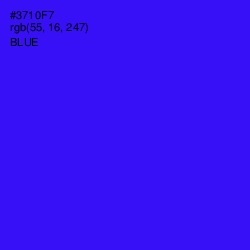 #3710F7 - Blue Color Image