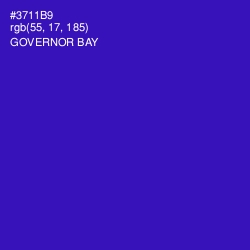 #3711B9 - Governor Bay Color Image